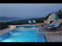 Házak a pihenésre Ita - with pool and view: H(4+1) Postira - Brac sziget  - Horvátország  - medence