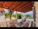 Házak a pihenésre Lumos - panoramic view & olive garden: H(10) Postira - Brac sziget  - Horvátország  - terasz