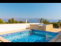 Házak a pihenésre Kristiana - open swimming pool: H(7) Supetar - Brac sziget  - Horvátország  - medence