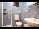 Apartmanok Miro - 300 m from sea: A1 Plavi(2+2), A2 Crveni(2+2), A3 Zeleni(2+2) Jadranovo - Riviera Crikvenica  - Apartman - A1 Plavi(2+2): fürdőszoba toalettel