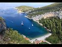 Apartmanok Grozdana - 5 m from sea: SA1 - Martina(2+1) Öböl Pokrivenik - Hvar sziget  - Horvátország  - strand