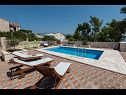 Házak a pihenésre Sandra - with swimming pool H(7) Lumbarda - Korcula sziget  - Horvátország  - medence (ház és környéke)