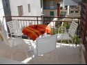 Apartmanok Niks - terrace & sea view: A1(4), A2(2) Vela Luka - Korcula sziget  - Apartman - A2(2): balkon