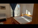 Apartmanok Mirjana: sea view & balcony: A1 MN (2+1), A2 JN (2+1) Baska Voda - Riviera Makarska  - Apartman - A2 JN (2+1): hálószoba
