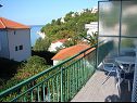 Apartmanok Eddie - 80m from the sea A1(4+2), A2(2+1) Baska Voda - Riviera Makarska  - Apartman - A1(4+2): fedett terasz