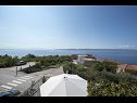 Apartmanok Robert - sea view : A1(4+1), A2(4+2) Brela - Riviera Makarska  - Apartman - A2(4+2): a terasz kilátása