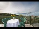 Apartmanok Panorama - terrace with sea view: A1(4) Brela - Riviera Makarska  - Apartman - A1(4): terasz