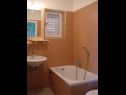 Apartmanok Secret garden - seaview: A1(4), A2(2) Brela - Riviera Makarska  - Apartman - A2(2): fürdőszoba toalettel