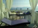 Apartmanok Jure - terrace with amazing sea view: A1 Leona (6+2), A2 Ivano (6+2) Brist - Riviera Makarska  - Apartman - A2 Ivano (6+2): terasz