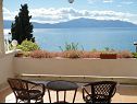 Apartmanok Sea View - cosy & comfortable: A2 Zaborke(4), A4 Somina(2+2) Brist - Riviera Makarska  - kilátás