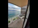 Apartmanok Danka - affordable and at the beach: SA1(2) Brist - Riviera Makarska  - Apartmanstudió - SA1(2): balkon