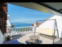 Apartmanok Jure - terrace with amazing sea view: A1 Leona (6+2), A2 Ivano (6+2) Brist - Riviera Makarska  - ház