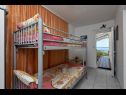 Apartmanok Vlatko - affordable & cosy: SA1(4), SA2(2+2), SA3(2+2) Krvavica - Riviera Makarska  - Apartmanstudió - SA1(4): hálószoba