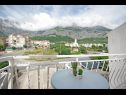 Apartmanok Mila - 2 bedrooms and free parking: A4(4), A5(5) Makarska - Riviera Makarska  - Apartman - A4(4): a balkon kilátása
