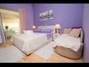 Apartmanok Palmina - comfort apartment: A1 veliki (6),  A2 žuti (4+1), A3 lila (2), SA4 bijeli (2) Makarska - Riviera Makarska  - Apartman - A3 lila (2): hálószoba