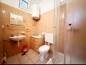 Apartmanok Tomo - 10 m from beach: A1(2+2), SA2(2) Zaostrog - Riviera Makarska  - Apartman - A1(2+2): fürdőszoba toalettel