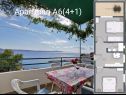Apartmanok Gogi - 100 m from beach: A6(4+1), A1(2+1), A2(2+1), A8(4+2) Zivogosce - Riviera Makarska  - Apartman - A6(4+1): részlet