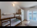 Apartmanok Nina - sea view family apartments SA1A(3), A1Donji(2+1), A3(6), A4(4+1), A5(6), A6(4) Celina Zavode - Riviera Omis  - Apartman - A4(4+1): hálószoba
