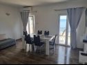 Apartmanok May - with sea view: A1(2+2), A2(6)  Marusici - Riviera Omis  - Apartman - A2(6) : ebédlő
