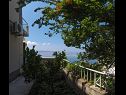 Apartmanok Iva - with beautiful view: A1(4+1) Omis - Riviera Omis  - zöld felület (ház és környéke)