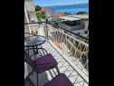 Apartmanok Aurel - sea view: A1(4+1) Omis - Riviera Omis  - balkon