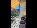 Apartmanok Aurel - sea view: A1(4+1) Omis - Riviera Omis  - a balkon kilátása