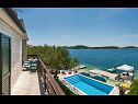 Házak a pihenésre Lucmar - swimming pool and sea view H(8+2) Zatoglav - Riviera  Sibenik  - Horvátország  - H(8+2): terasz