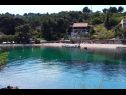 Apartmanok Primo - sea view: A1(2+1), A2(4), A3(4), A4(3+1) Öböl Banje (Rogac) - Solta sziget  - Horvátország  - strand