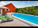 Házak a pihenésre Brapa - open swimming pool: H(4) Hrvace - Riviera Split  - Horvátország  - medence