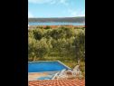 Házak a pihenésre Mare - open pool and pool for children: H(6+4) Kastel Novi - Riviera Split  - Horvátország  - kilátás a tengerre (ház és környéke)