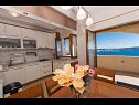 Apartmanok Marijan - beautiful view: A1(6) Trogir - Riviera Trogir  - Apartman - A1(6): konyha ebédlővel
