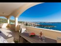 Apartmanok Marijan - beautiful view: A1(6) Trogir - Riviera Trogir  - Apartman - A1(6): a terasz kilátása