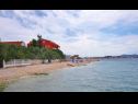 Apartmanok Sor - on the beach: SA1(2+1), A1(4+1), A2(2+2), A3(2+2) Bibinje - Riviera Zadar  - strand