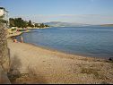 Apartmanok Dubravko - 5 m from beach : A1 Bepina (2+2), A2 Keko(2+2) Maslenica - Riviera Zadar  - strand