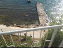 Apartmanok Dubravko - 5 m from beach : A1 Bepina (2+2), A2 Keko(2+2) Maslenica - Riviera Zadar  - kilátás a tengerre (ház és környéke)