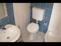 Apartmanok Ante - 50m from the sea: A1 plavi(2+2), A2 zuti(2+2) Posedarje - Riviera Zadar  - Apartman - A1 plavi(2+2): fürdőszoba toalettel