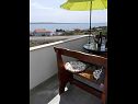 Apartmanok Markas - pet friendly: A1 Bella vista 1 (4+1), A2 - Bella vista 2 (2+2) Rtina - Riviera Zadar  - Apartman - A2 - Bella vista 2 (2+2): a terasz kilátása