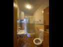 Apartmanok Draga - comfortable & afordable: A1(2+2), A2(6), A3(2+2) Vir - Riviera Zadar  - Apartman - A2(6): fürdőszoba toalettel