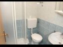 Apartmanok Vinko - big terrace and grill A5(2+1), SA6(2)Crveni, SA7(2)Plavi Vir - Riviera Zadar  - Apartmanstudió - SA7(2)Plavi: fürdőszoba toalettel