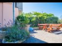 Apartmanok Marinka - with backyard; A1(4), A2(4) Zadar - Riviera Zadar  - udvar (ház és környéke)