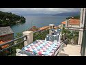 Apartmanok Marin - amazing sea view: A1(4+1), A2(4+1), A3(4+1) Splitska - Brac sziget  - Apartman - A1(4+1): terasz