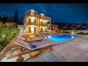 Házak a pihenésre Villa Gold - private pool & grill: H(12+4) Splitska - Brac sziget  - Horvátország  - ház