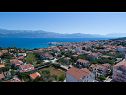 Apartmanok Smilja - great location: A1(6+1) Gornji-Pašike, A2(4+1) Donji-Pašike Supetar - Brac sziget  - kilátás a tengerre