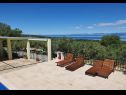 Házak a pihenésre Mario - with pool & sea view: H(4+2) Supetar - Brac sziget  - Horvátország  - terasz