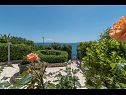 Apartmanok Daniela - terrace with amazing sea view A1(6) Okrug Gornji - Ciovo sziget  - udvar