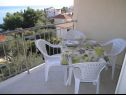 Apartmanok Aurelius - relaxing with gorgeous view A1 Luce (4+2), A2 Marin(2+2), A3 Maja(4+2), A4 Duje(2+2) Okrug Gornji - Ciovo sziget  - Apartman - A4 Duje(2+2): terasz