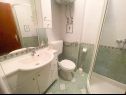 Apartmanok Ani - 10 M from the sea SA1 zeleni(2+1), SA2 žuti(2+1) Jadranovo - Riviera Crikvenica  - Apartmanstudió - SA1 zeleni(2+1): fürdőszoba toalettel