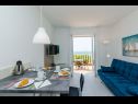 Apartmanok és szobák Villa Bouganvillea - sea view & garden: A1 Deluxe (2+1), A2 Superior (2+1), A3 Comfort (2+1), A4 Premium (2+1), R1 Deluxe (2), R2 Comfort (2) Mlini - Riviera Dubrovnik  - Apartman - A1 Deluxe (2+1): ebédlő