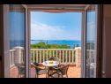 Apartmanok és szobák Villa Bouganvillea - sea view & garden: A1 Deluxe (2+1), A2 Superior (2+1), A3 Comfort (2+1), A4 Premium (2+1), R1 Deluxe (2), R2 Comfort (2) Mlini - Riviera Dubrovnik  - Apartman - A1 Deluxe (2+1): terasz