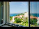 Apartmanok és szobák Villa Bouganvillea - sea view & garden: A1 Deluxe (2+1), A2 Superior (2+1), A3 Comfort (2+1), A4 Premium (2+1), R1 Deluxe (2), R2 Comfort (2) Mlini - Riviera Dubrovnik  - Apartman - A3 Comfort (2+1): ablakkilátás